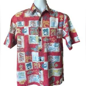 KAHALA Hawaiian Themed Aloha Shirt Men S Small